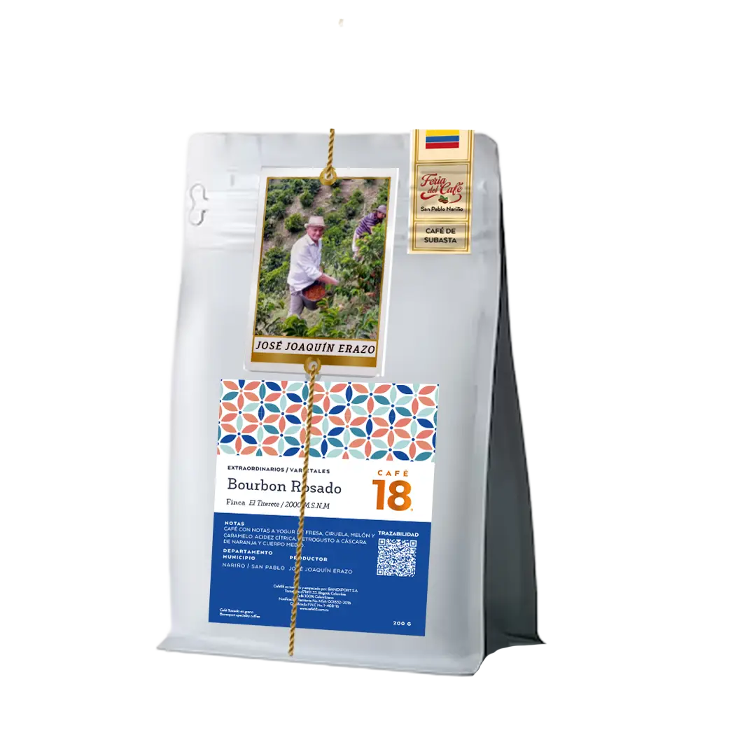 Bourbon Rosado El Titerete Subasta de San Pablo Nariño