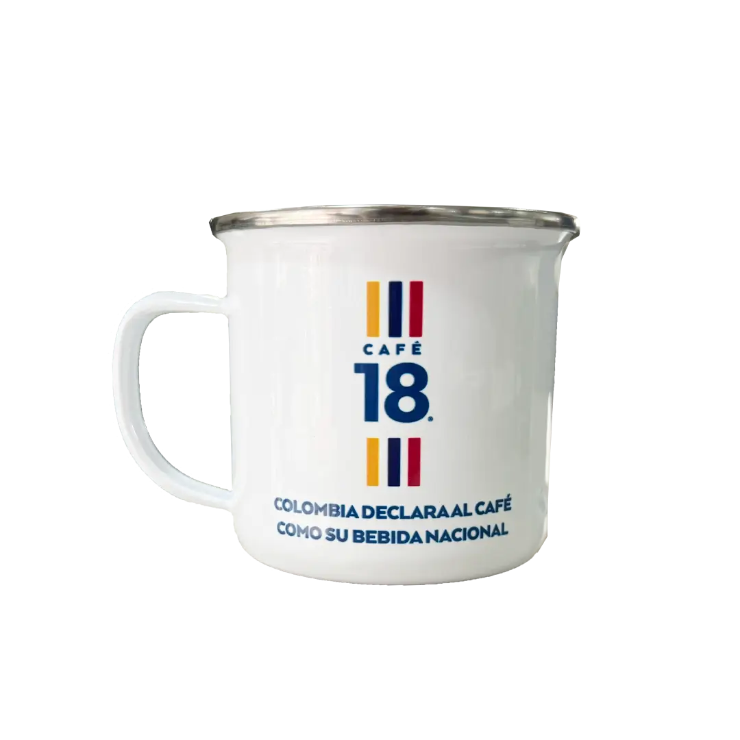 Taza peltre Café 18