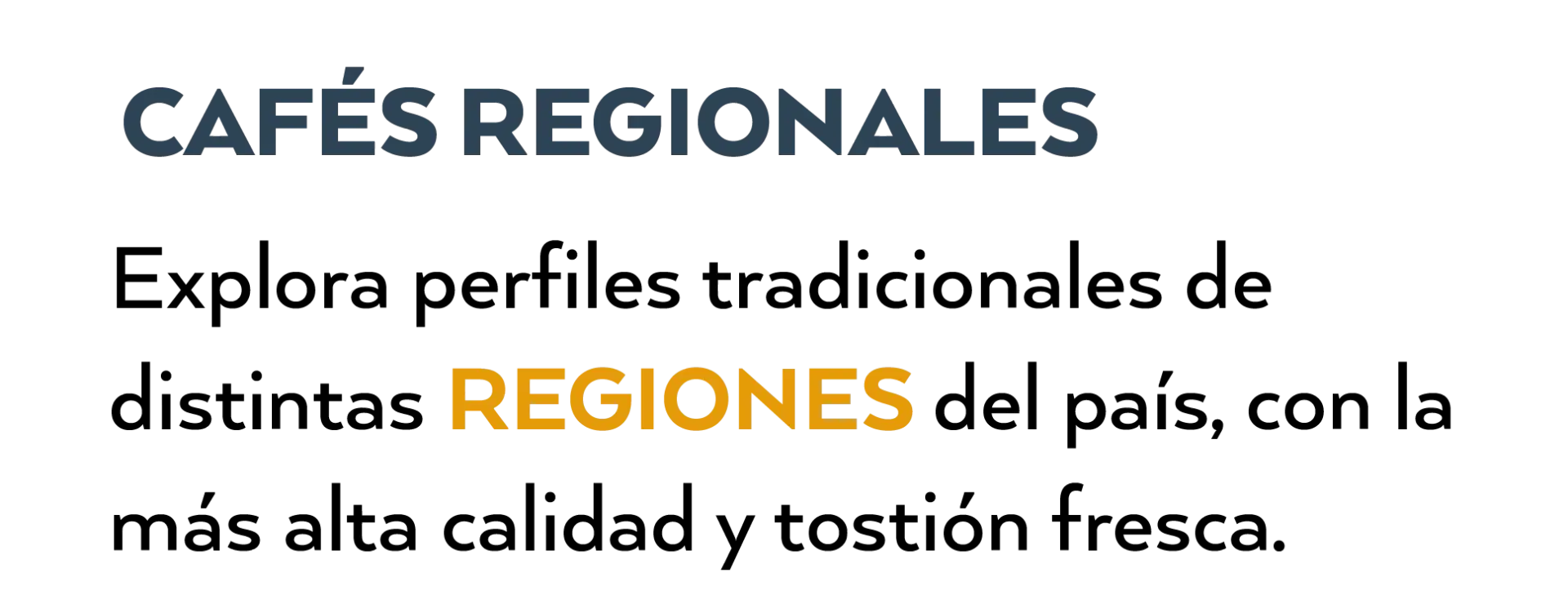 Cafes regionales - Colombia